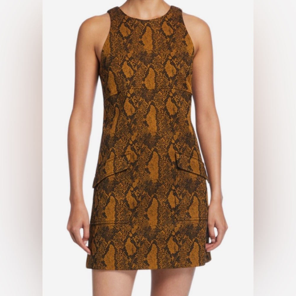 Joie’s Tonie snakeskin print sheath dress.
Size Medium